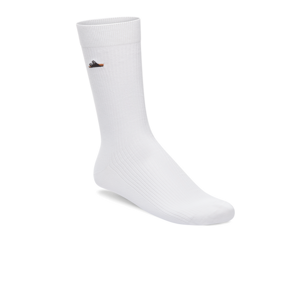 Birkenstock 1029623 Cotton Ribbed Sock White