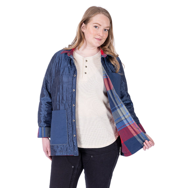 Dovetail Workwear DWF25OWE Women's Durham Quilted Shirt Jac