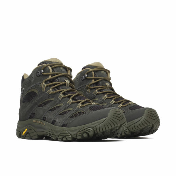 Merrell J00003598 Men's Moab 3 Mid WP- Black/Beluga