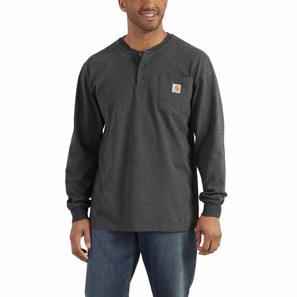 Carhartt K128 Men's Dearborn Loose LS Henley T-Shirt