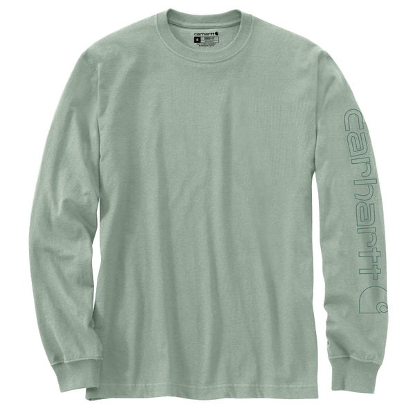 Carhartt K231-SNSLF25 Men's Loose Fit Heavyweight LS Logo Sleeve Graphic T-Shirt - Seasonal Colors