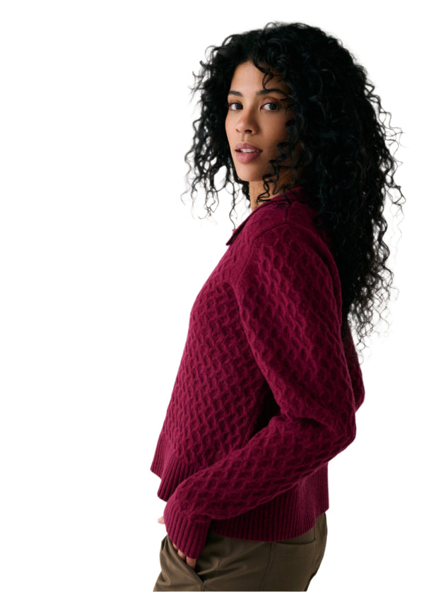 Lole LSW4680 Women's Verdun Polo Sweater