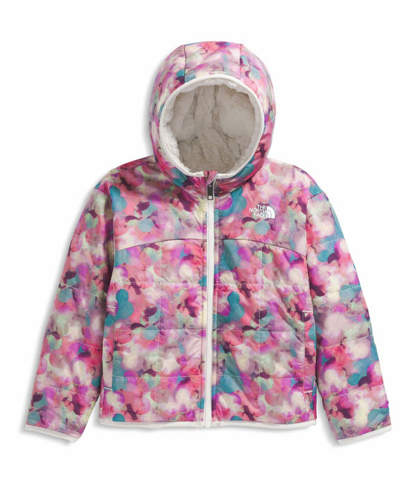 The North Face NF0A8D06 Kids' Girls' Reversible Shasta Full Zip Hooded Jacket - Print