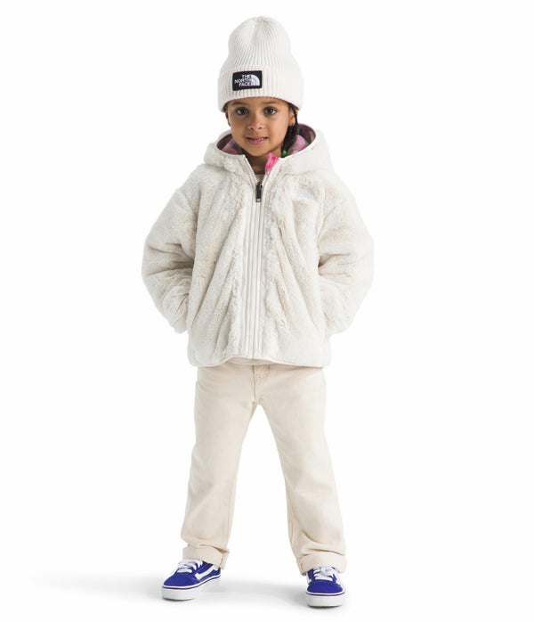 The North Face NF0A8D06 Kids' Girls' Reversible Shasta Full Zip Hooded Jacket - Print