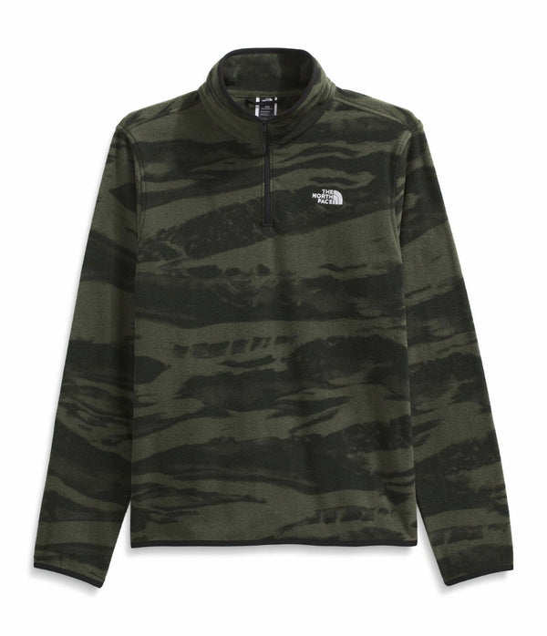 The North Face NF0A8D0W Men's Glacier Fleece Quarter Zip Print
