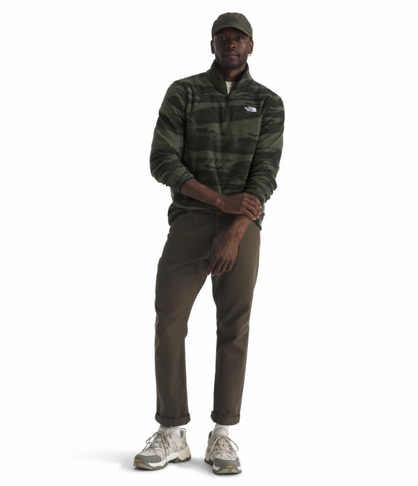 The North Face NF0A8D0W Men's Glacier Fleece Quarter Zip Print