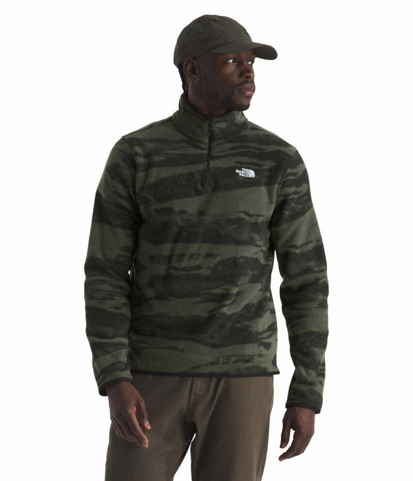The North Face NF0A8D0W Men's Glacier Fleece Quarter Zip Print