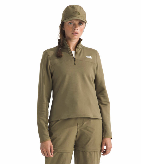 The North Face NF0A8D2Q Women's Cedar Trail Grid Fleece Quarter Zip Jacket