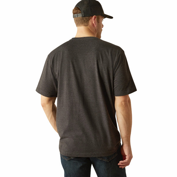 Ariat 10054638 Men's Rebar Cotton Strong Standard T-Shirt - Charcoal