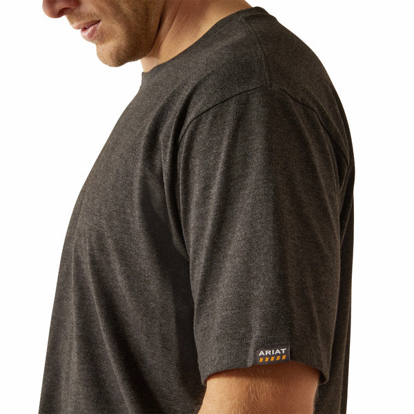 Ariat 10054638 Men's Rebar Cotton Strong Standard T-Shirt - Charcoal