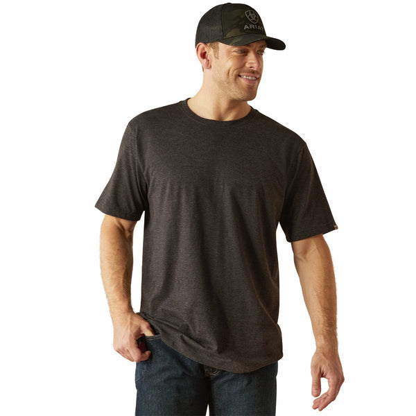 Ariat 10054638 Men's Rebar Cotton Strong Standard T-Shirt - Charcoal