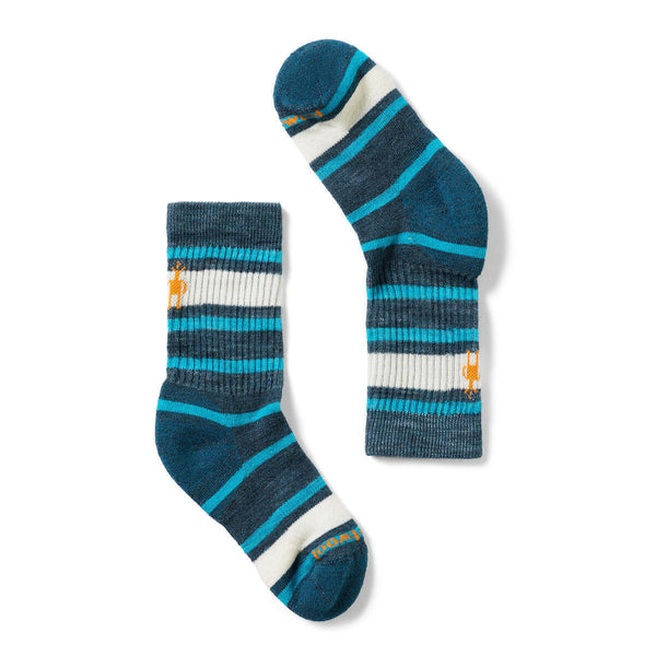 Smartwool SW001693 Kids' Hike Light Cushion Striped Crew