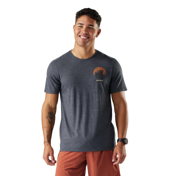 Smartwool SW003257 Men's Lunar Bear Active Short Sleeve Graphic Tee
