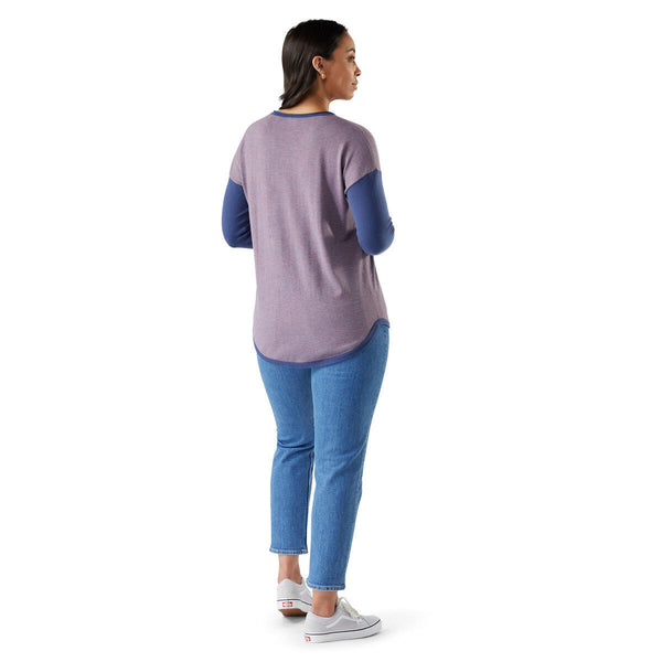 Smartwool SW016487 Women's Shadow Pine Colorblock Sweater