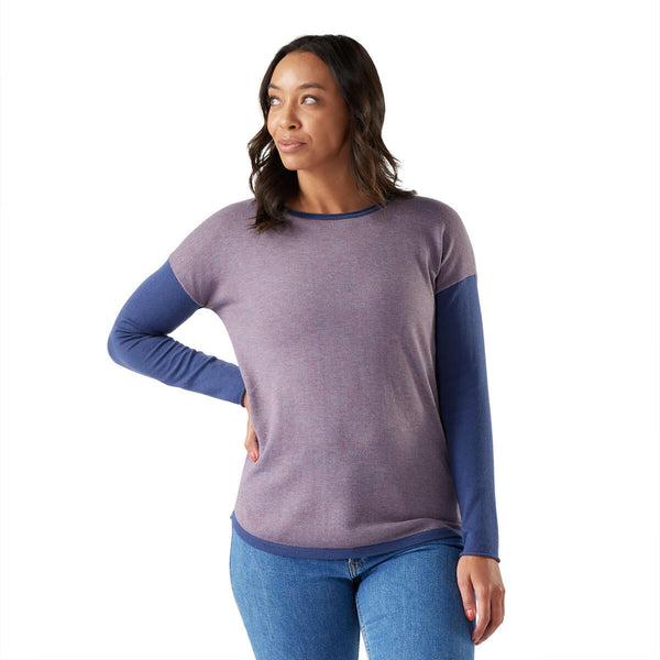 Smartwool SW016487 Women's Shadow Pine Colorblock Sweater