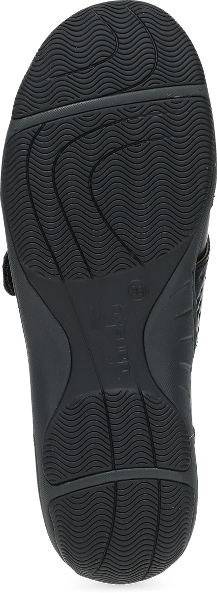 Dansko 10404020200 Women's Sallie - Black Waxy Burnished - Wide