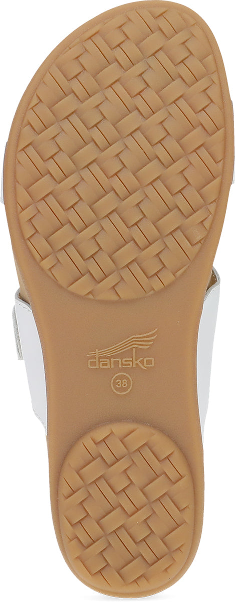 Dansko 6220001200 Women's Justine White Full Grain