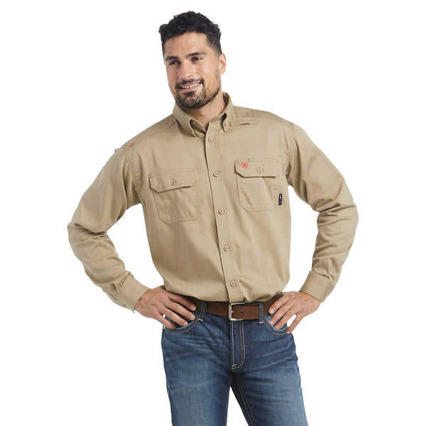 Ariat 10012251 Men's FR Solid Work Shirt