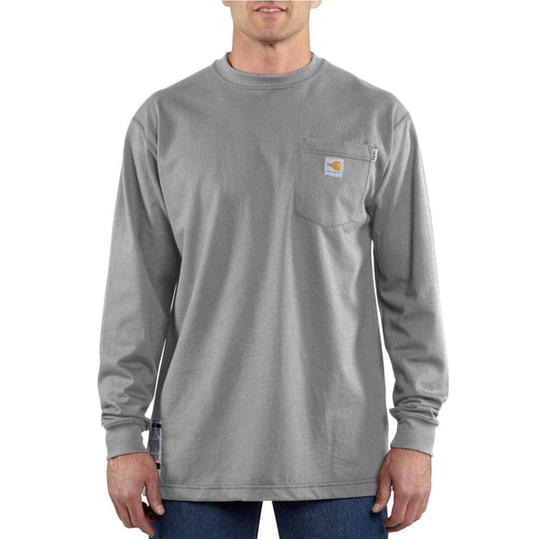 Carhartt 100235 Men's Flame-Resistant Force Cotton Long-Sleeve T-Shirt