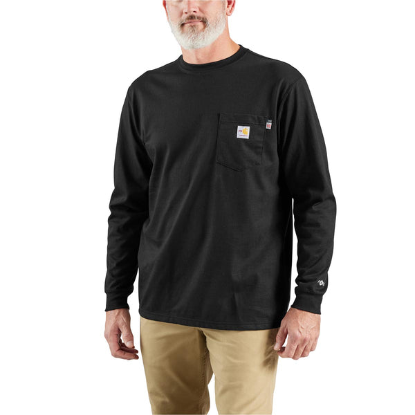 Carhartt 100235 Men's Flame-Resistant Force Cotton Long-Sleeve T-Shirt