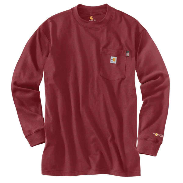 Carhartt 100235 Men's Flame-Resistant Force Cotton Long-Sleeve T-Shirt