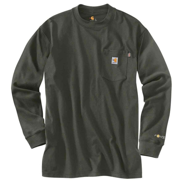 Carhartt 100235-C Men's Flame-Resistant Force Cotton Long-Sleeve T-Shirt - Discontinued Pricing