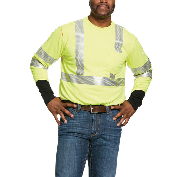 Ariat 10025432 Men's FR Hi-Vis LS T-Shirt