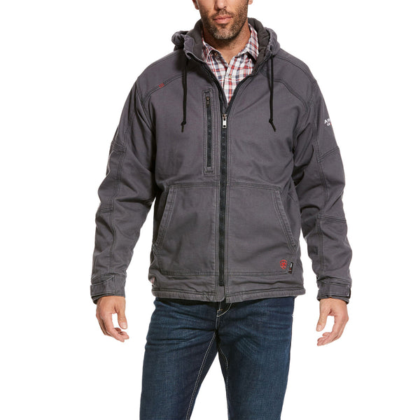 Ariat 10027865 Men's FR Duralight Stretch Canvas Jacket - Iron Gray