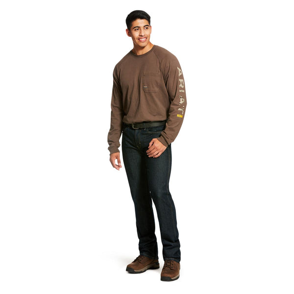 Ariat 10027904 Men's Rebar Cotton Strong Graphic T-Shirt-Moss