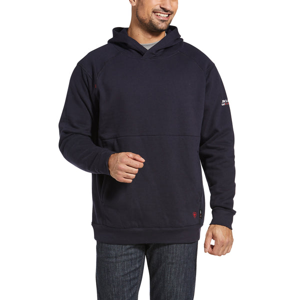 Ariat 10032830 Men's FR Reversible Pullover Hoodie - Navy