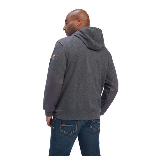 Ariat 10041499 Men's Rebar Workman DuraCanvas Hoodie - Charcoal Heather