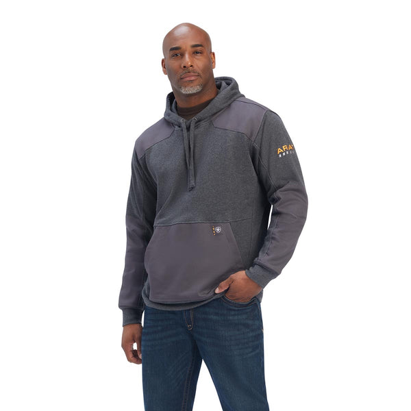 Ariat 10041499 Men's Rebar Workman DuraCanvas Hoodie - Charcoal Heather