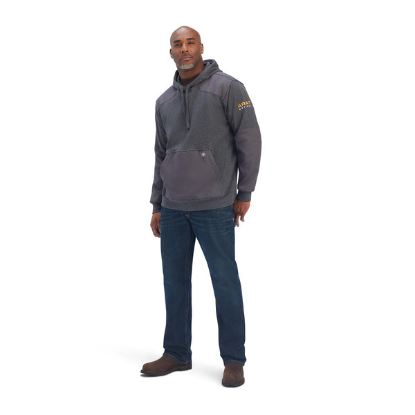 Ariat 10041499 Men's Rebar Workman DuraCanvas Hoodie - Charcoal Heather