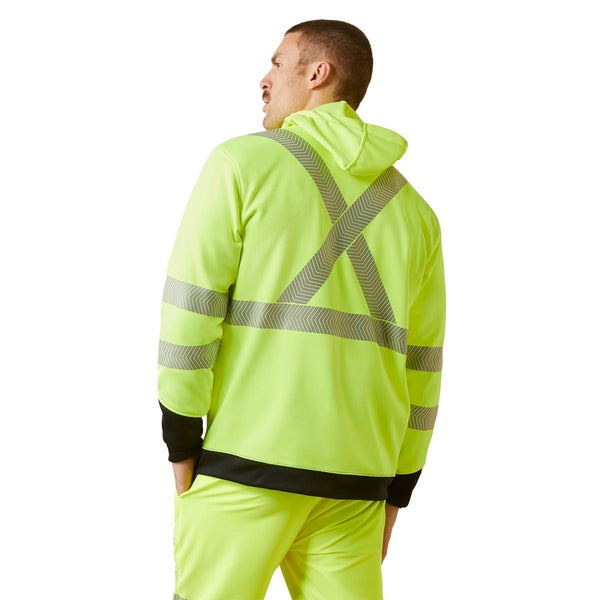 Ariat 10041796 Men's Rebar Hi-Vis Full Zip Hoodie - Hi-Vis Yellow