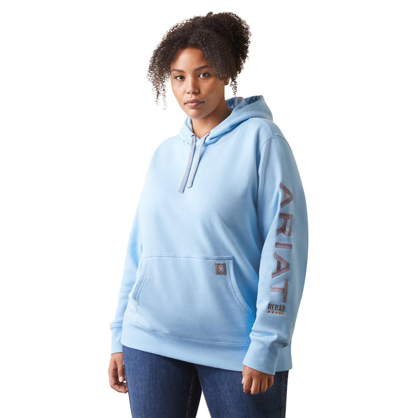 Ariat 10043365 Women's Rebar Graphic Hoodie-Blue