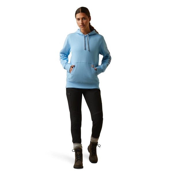 Ariat 10043365 Women's Rebar Graphic Hoodie-Blue