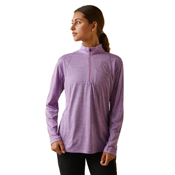 Ariat 10043434 Women's Rebar Evolution Half Zip Top-Purple