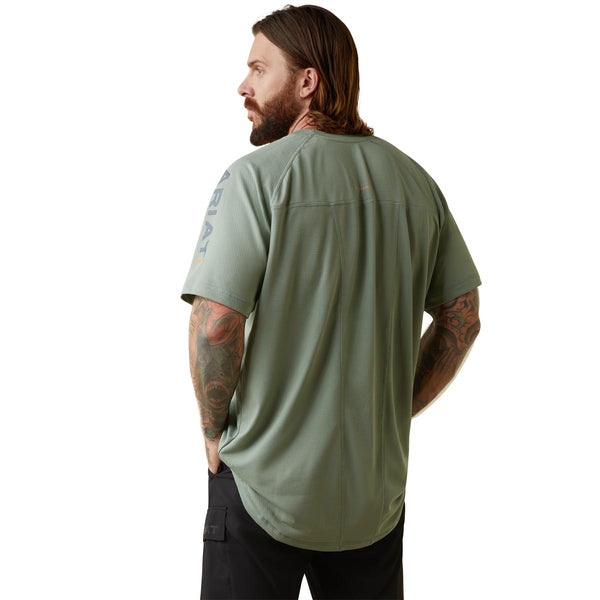 Ariat 10043543 Men's Rebar Heat Fighter SS T-Shirt-Green