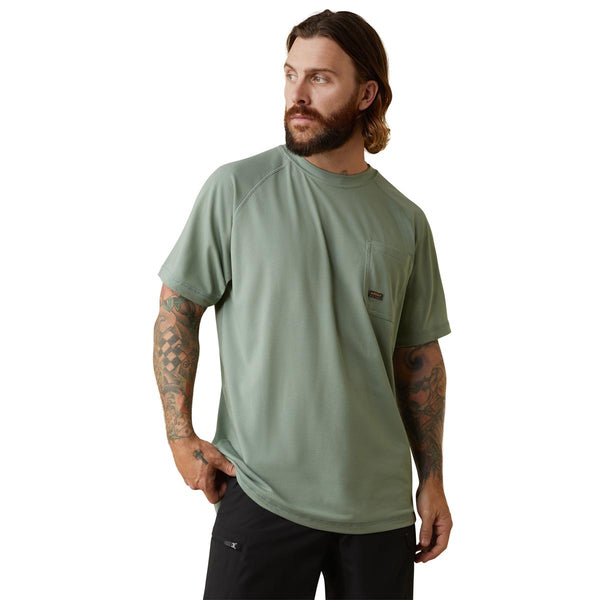 Ariat 10043543 Men's Rebar Heat Fighter SS T-Shirt-Green