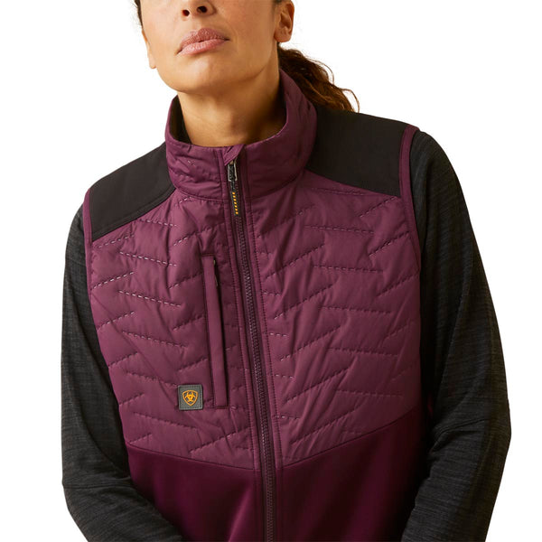 Ariat 10046156 Women's Rebar Cloud 9 Insulated Vest - Potent Purple