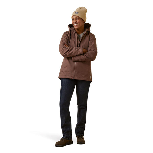 Ariat 10046559 Women's Rebar DuraCanvas Insulated Jacket - Peppercorn