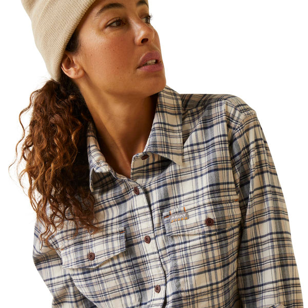 Ariat 10046647 Women's Rebar Flannel DuraStretch Work - String Plaid