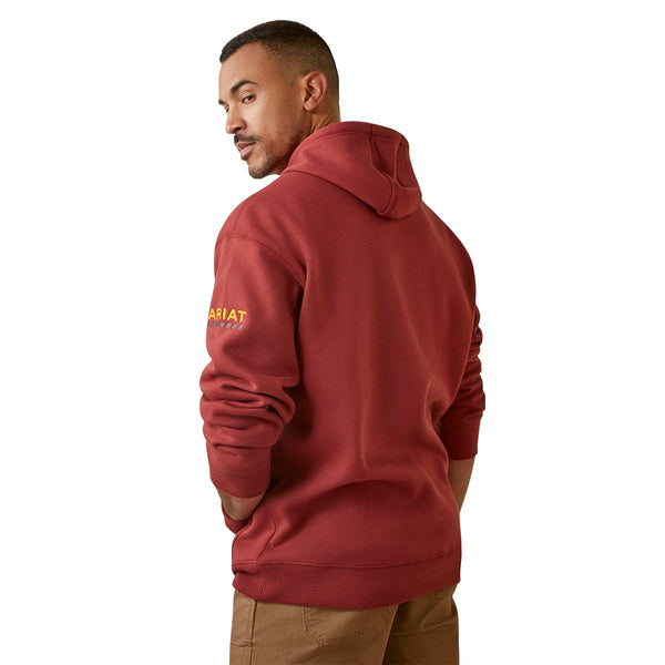 Ariat 10046693 Men's Rebar Workman Hoodie - Brick Red