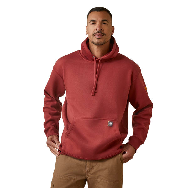 Ariat 10046693 Men's Rebar Workman Hoodie - Brick Red