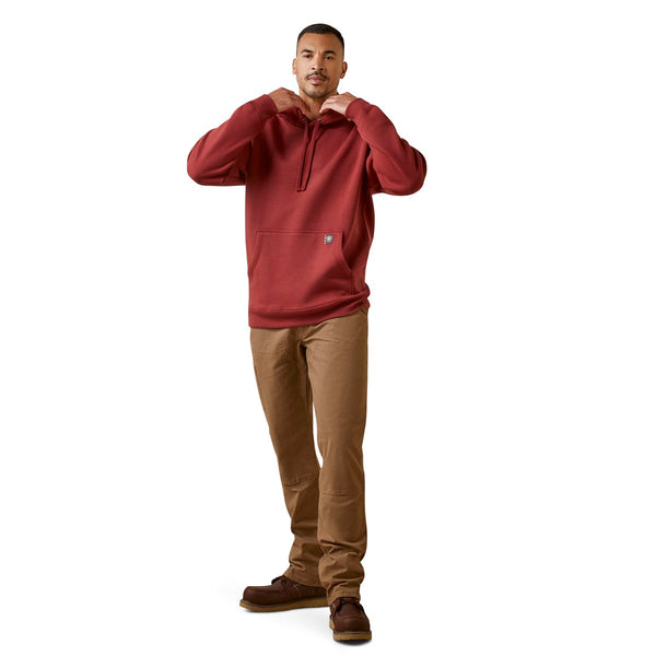 Ariat 10046693 Men's Rebar Workman Hoodie - Brick Red