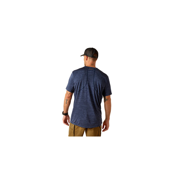 Ariat 10048770 Men's Rebar Evolution Athletic Fit Short Sleeve T-Shirt-Navy