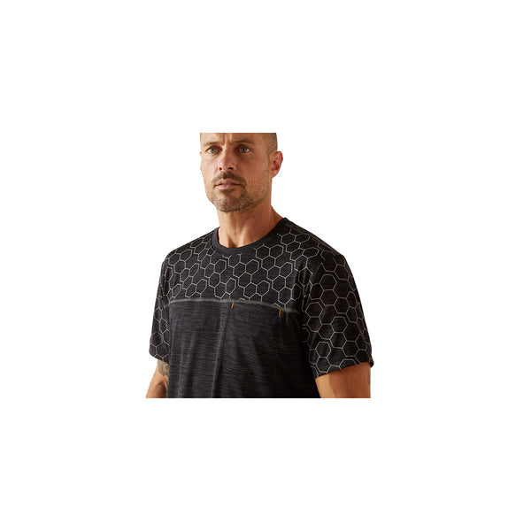 Ariat 10048976 Men's Rebar Evolution Reflective Short Sleeve T-Shirt-Black