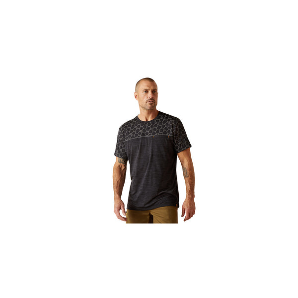 Ariat 10048976 Men's Rebar Evolution Reflective Short Sleeve T-Shirt-Black