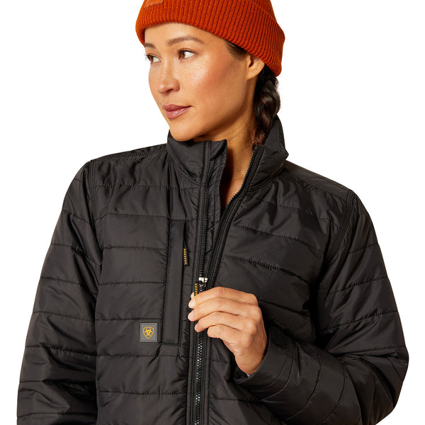 Ariat 10052029 Women's Rebar Cordura Ripstop Lightweight Insulated Jacket - Black