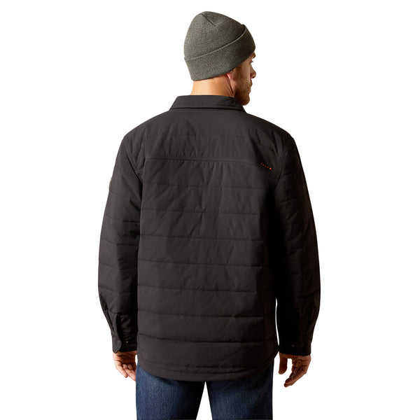 Ariat 10052120 Men's Rebar Cordura Ripstop Insulated Shirt Jacket - Black